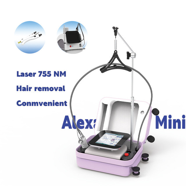 เลเซอร์ไดโอดขนาดเล็ก Alexandrite 755nm พร้อมหน้าจอสัมผัสอัจฉริยะ ใช้งานง่ายในอุตสาหกรรมความงาม